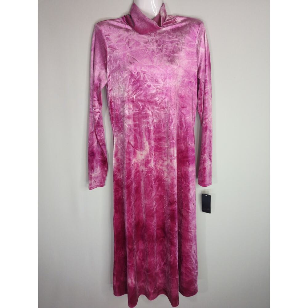 Rachel Roy Women's Tie Dye Midi Dress December Purple Berry Large‎ NWT